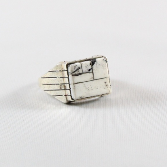 Ray Jack Other - RAY JACK NAVAJO Mens White Buffalo Ring 10.75